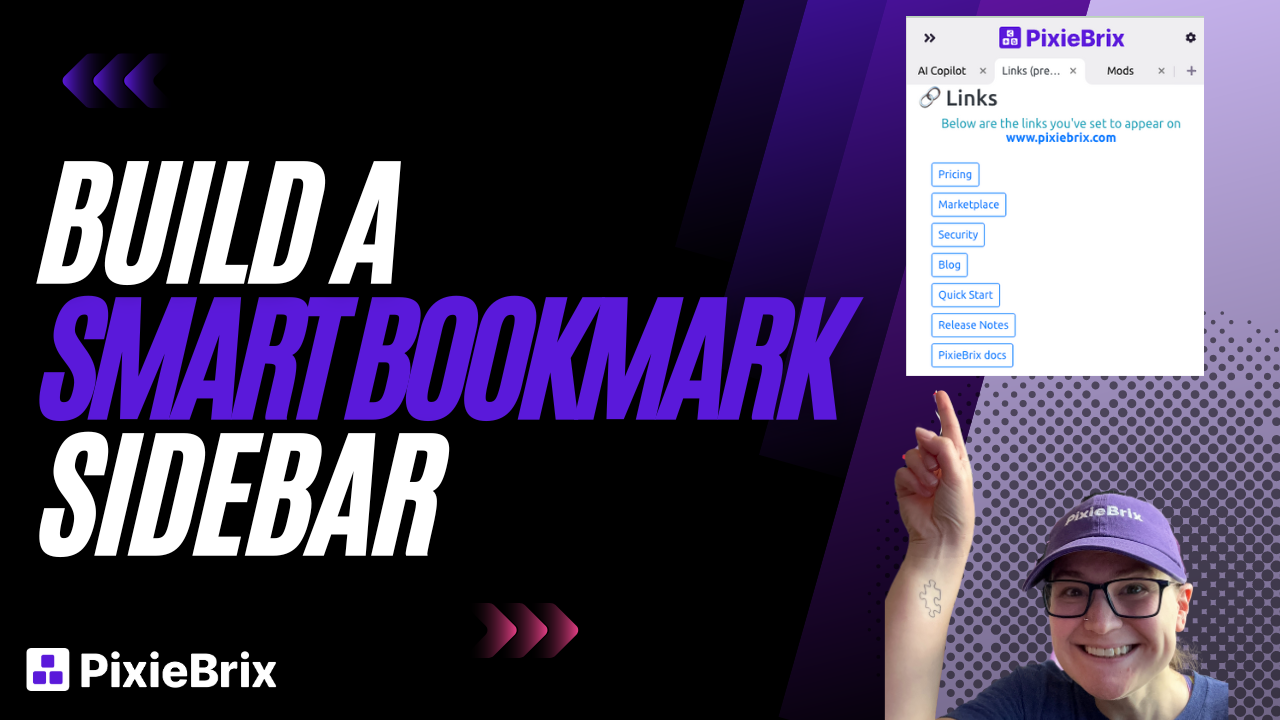 Build a Smart Bookmark Sidebar